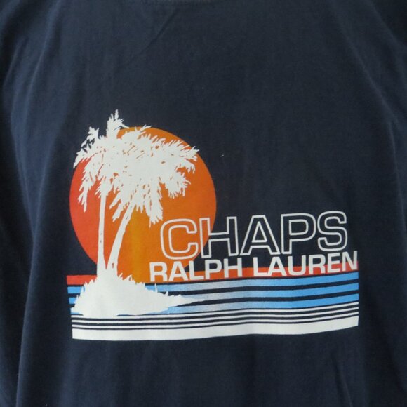 Vintage Graphic T-shirt - Chaps Ralf Lauren Island Graphic - Men's Extra-Large - Picture 2 of 8